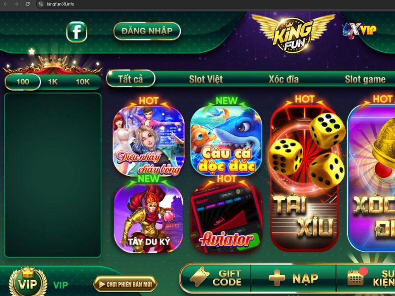King Fun mang đến trải nghiệm đẳng cấp